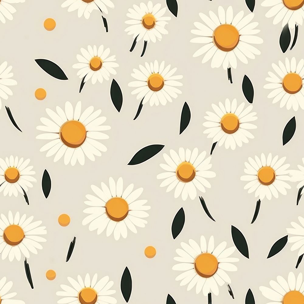 Daisy pattern backgrounds wallpaper. AI | Free Photo Illustration ...