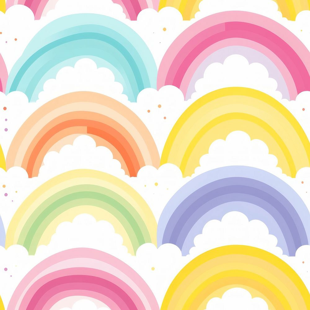 Rainbow pattern backgrounds variation. AI generated Image by rawpixel.