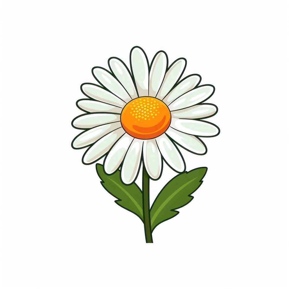 Daisy flower icon daisy plant white. AI generated Image by rawpixel.