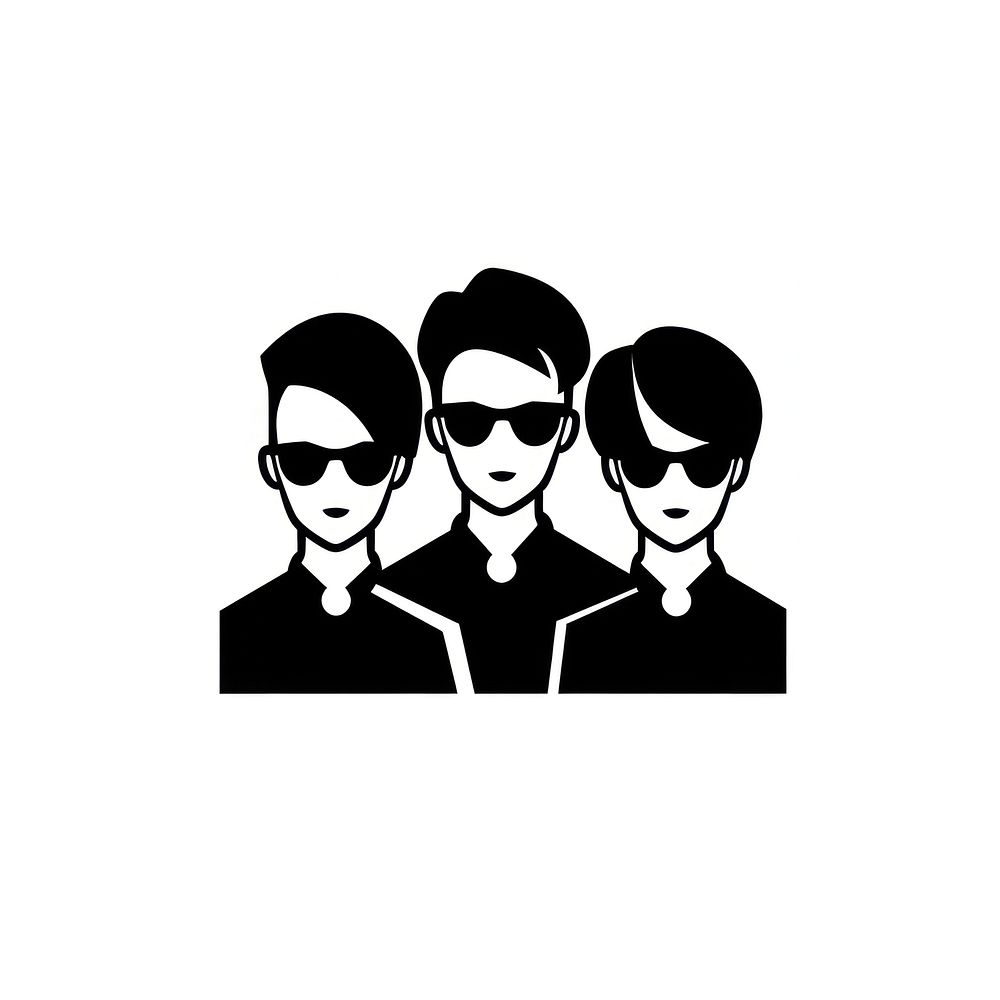 Team sunglasses silhouette black. AI generated Image by rawpixel.