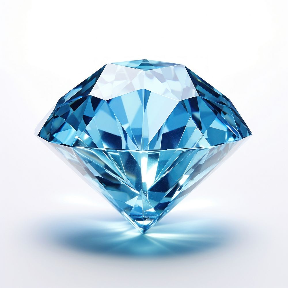 Blue diamond gemstone jewelry accessories. AI generated Image by rawpixel.