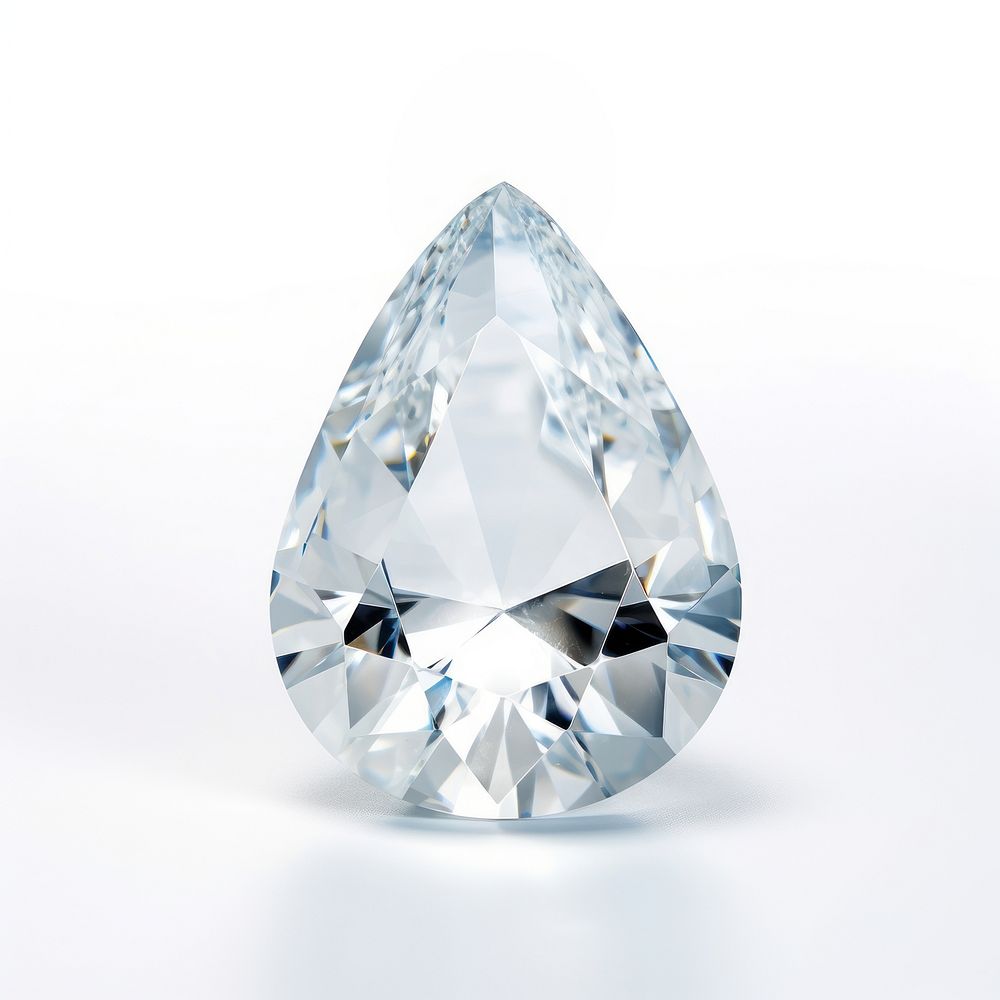 Diamond gemstone jewelry white. AI generated Image by rawpixel.