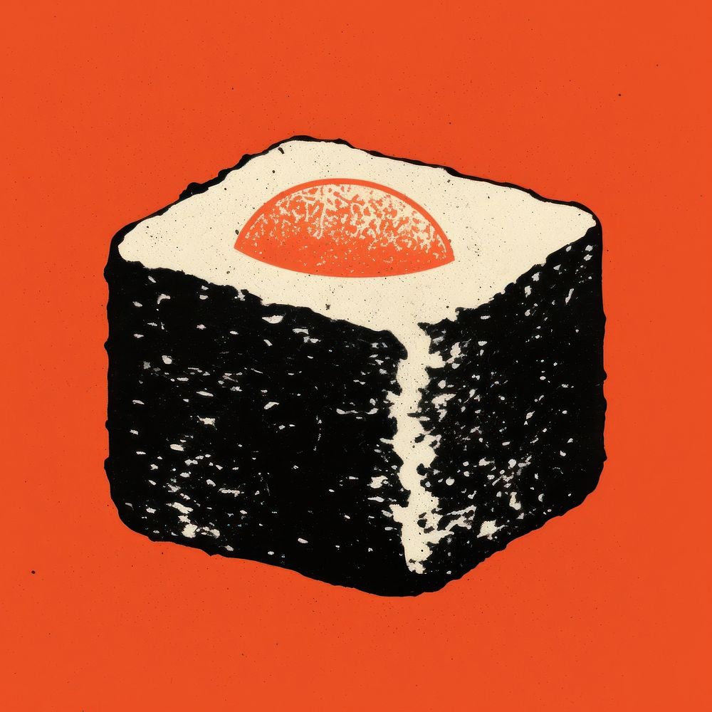 Sushi grain food red. AI generated Image by rawpixel.