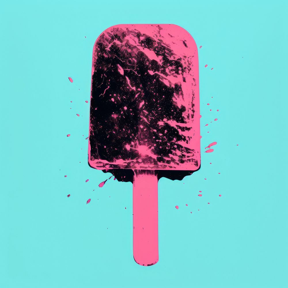 Popsicle dessert food pink. AI generated Image by rawpixel.