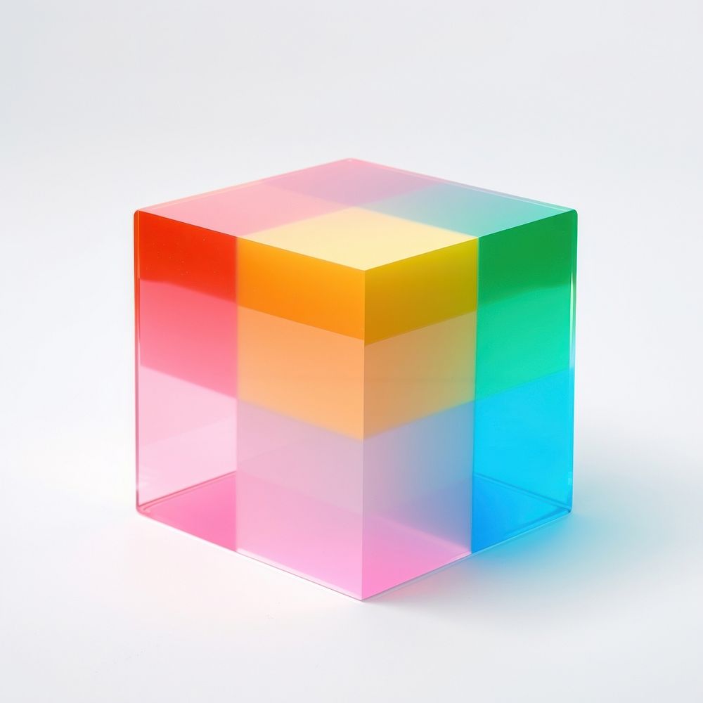 Cube toy white background simplicity. AI generated Image by rawpixel.