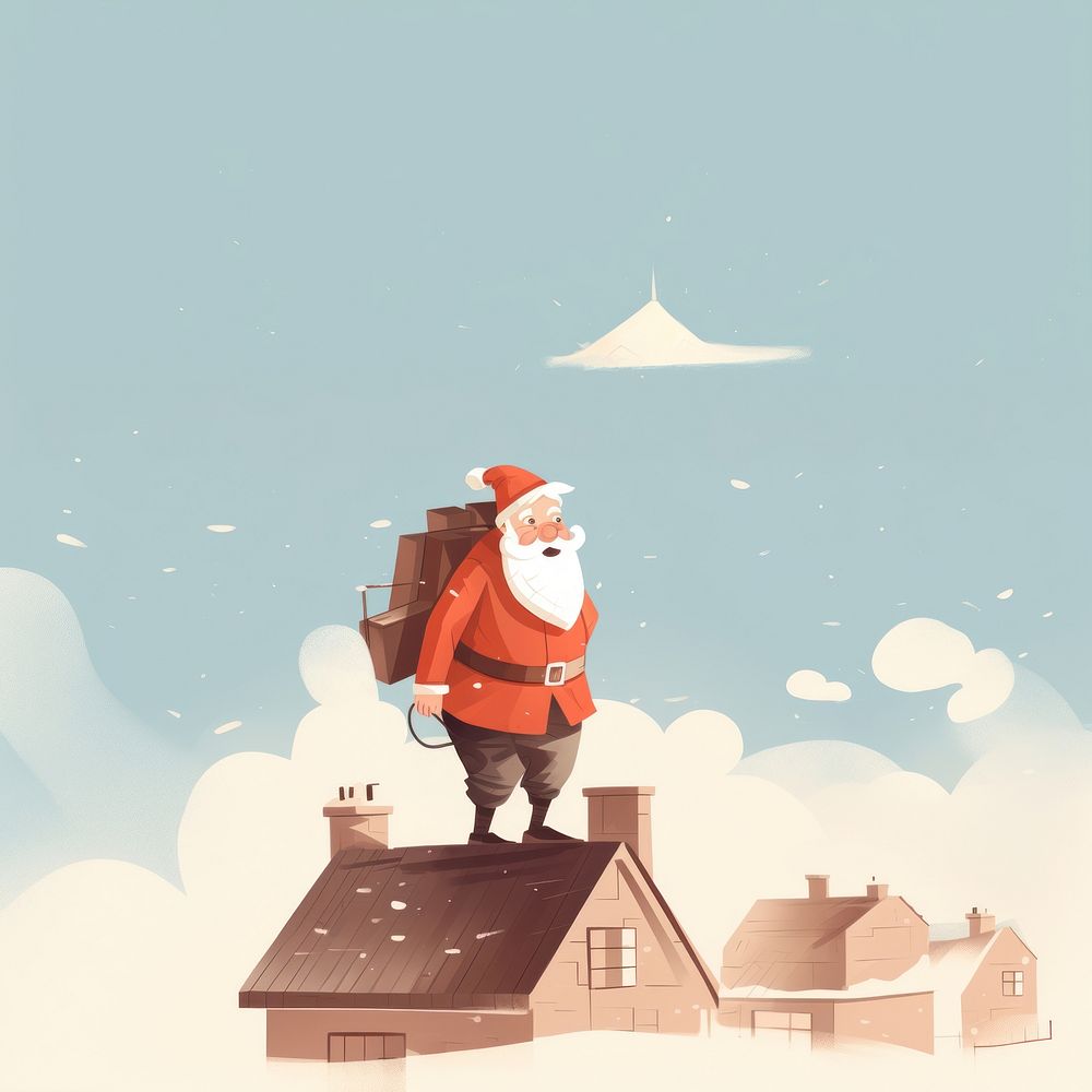Outdoors cartoon winter roof. AI generated Image by rawpixel.