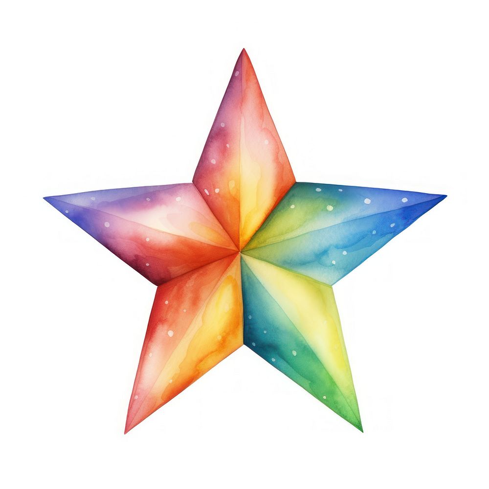 Star symbol white background creativity. AI generated Image by rawpixel.