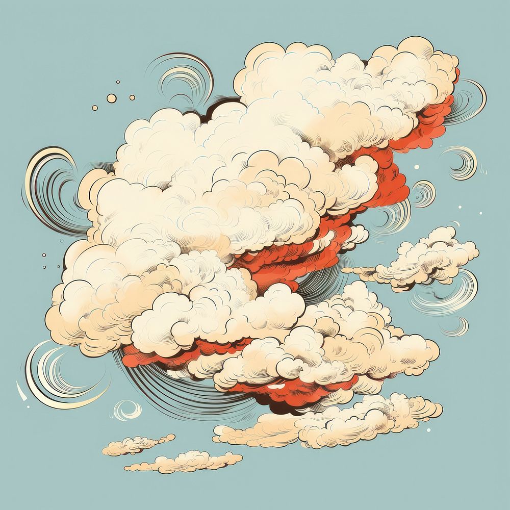 Cloud outdoors creativity pattern. AI generated Image by rawpixel.