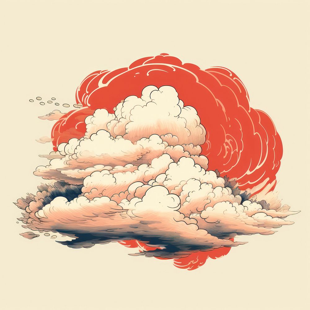 Cloud outdoors nature art. AI generated Image by rawpixel.