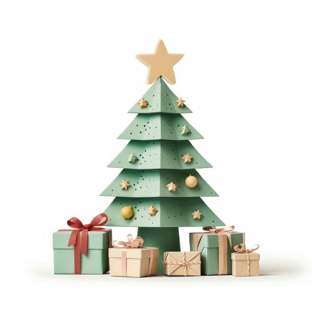 Christmas plant gift tree. AI generated Image by rawpixel.
