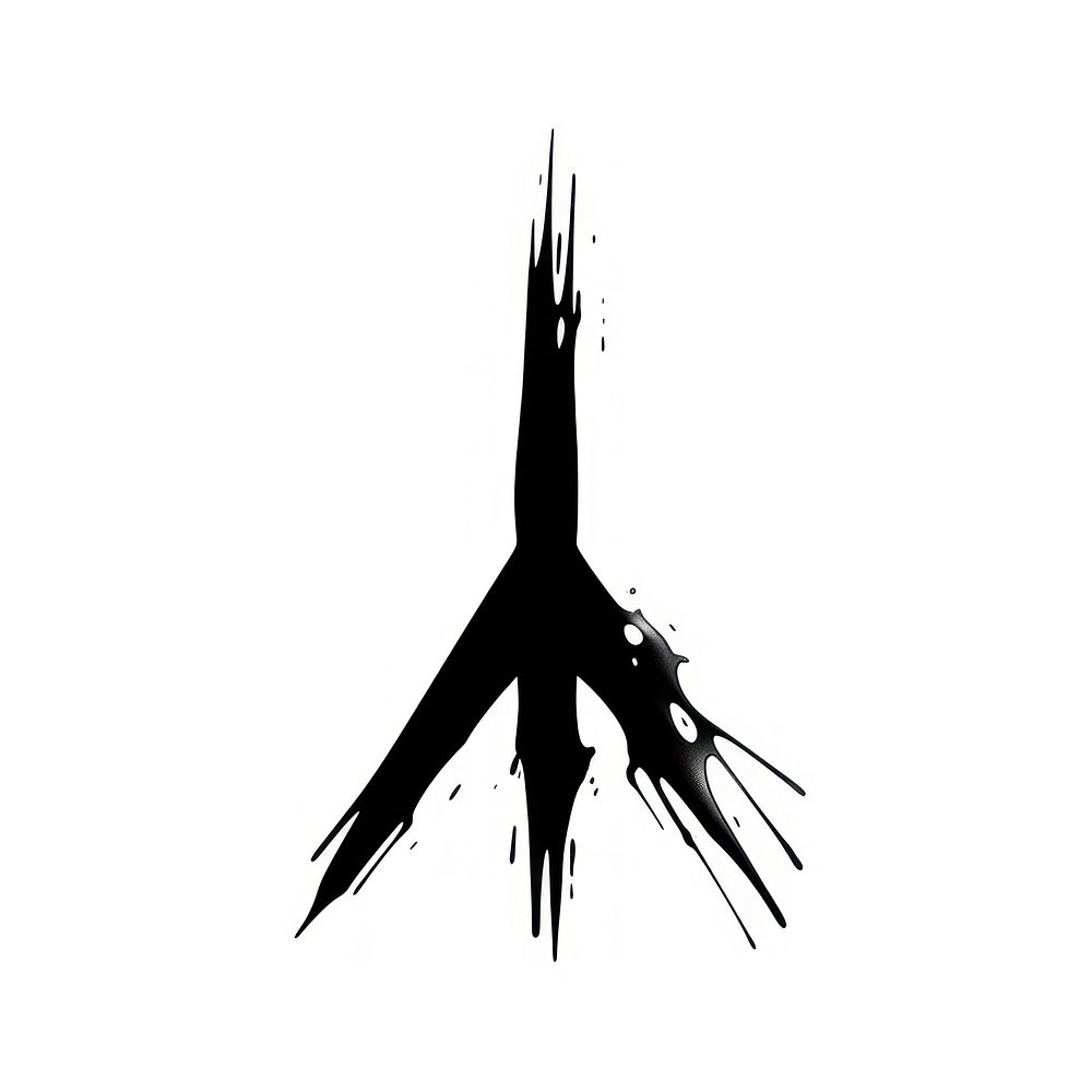 Peace sign symbol silhouette black. AI generated Image by rawpixel.
