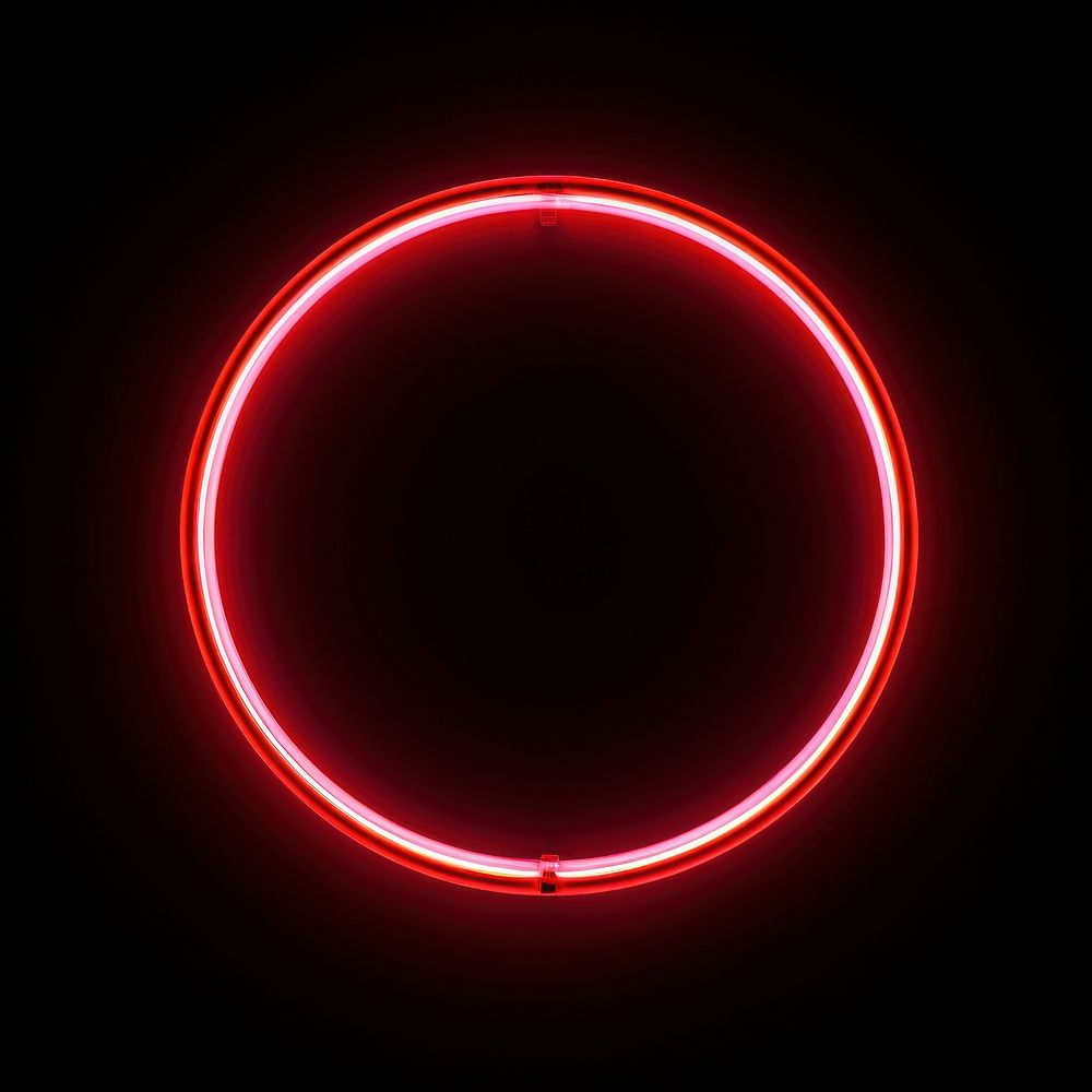 Circle sign light neon eclipse. AI generated Image by rawpixel.
