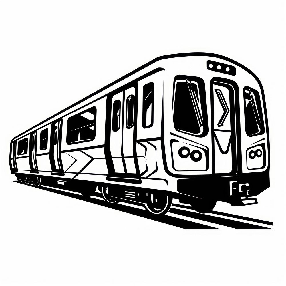 Subway trains vehicle railway line. AI generated Image by rawpixel.