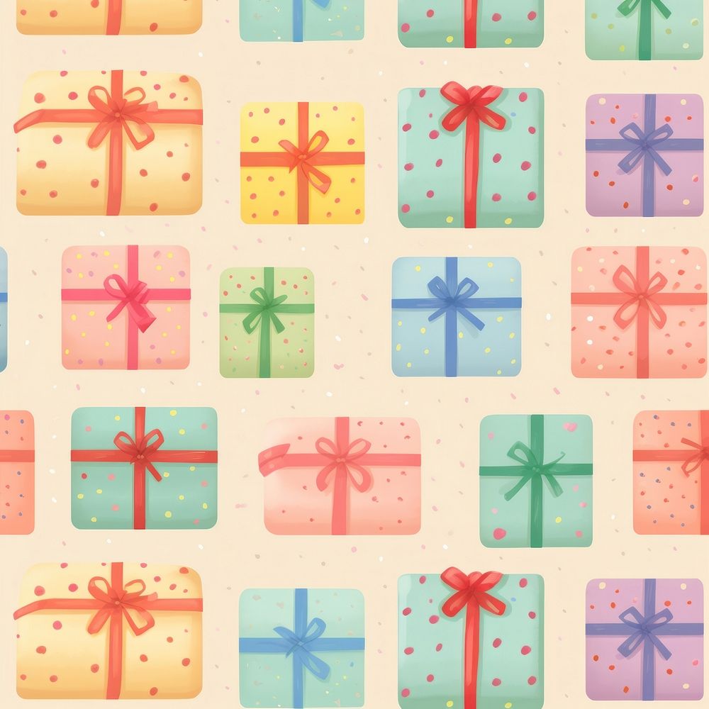 Gift backgrounds christmas pattern. AI generated Image by rawpixel.