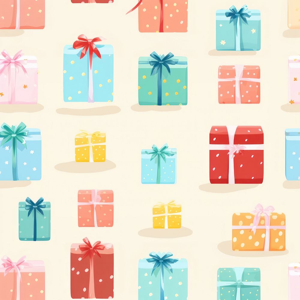 Gift backgrounds christmas pattern. AI generated Image by rawpixel.