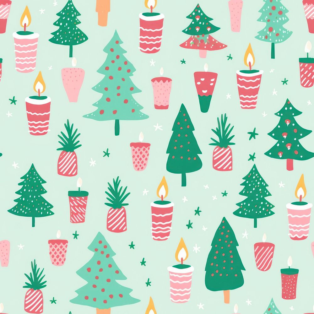 Christmas pattern backgrounds celebration. AI generated Image by rawpixel.