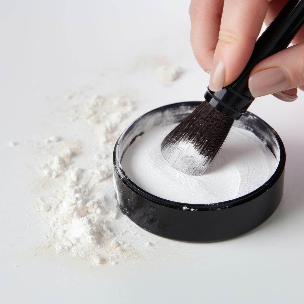 Powder cosmetics brush ingredient. AI generated Image by rawpixel.