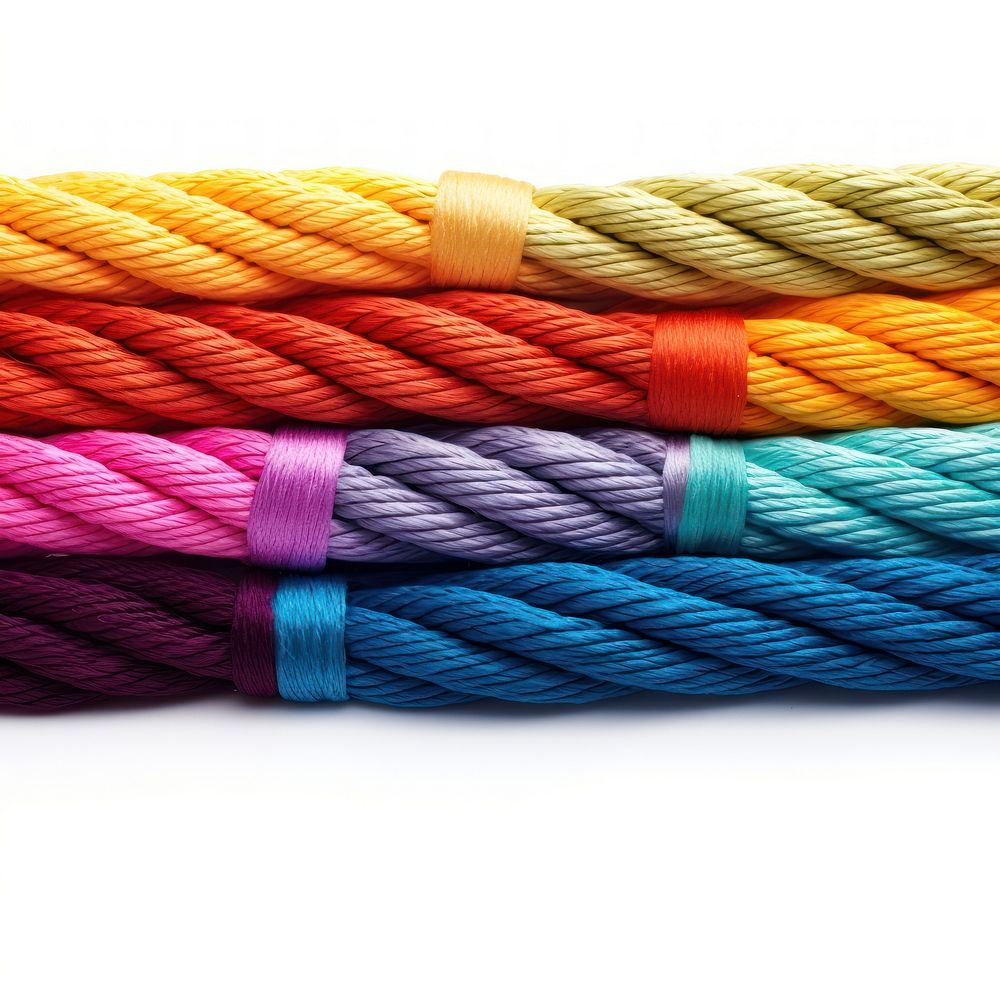 Long colorful ropes variation strength textile. AI generated Image by rawpixel.