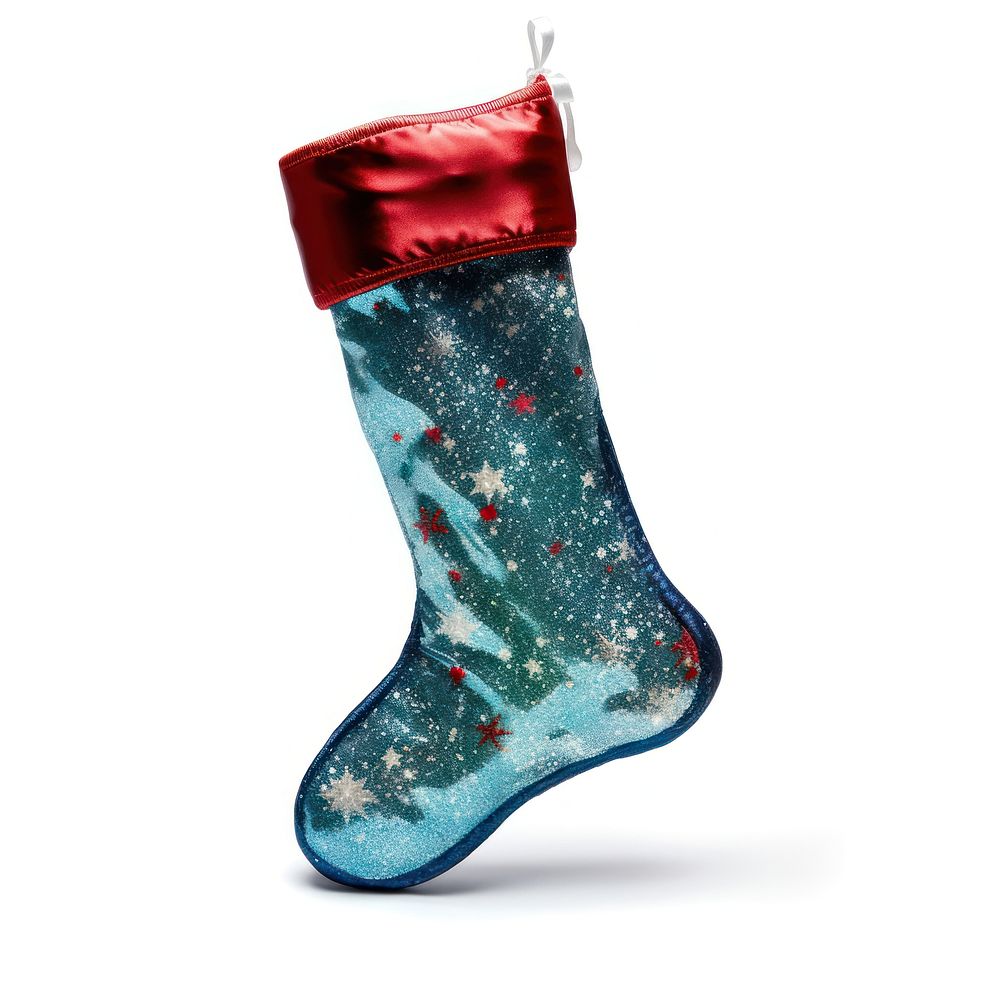 PNG Christmas stocking decorate christmas gift sock. AI generated Image by rawpixel.