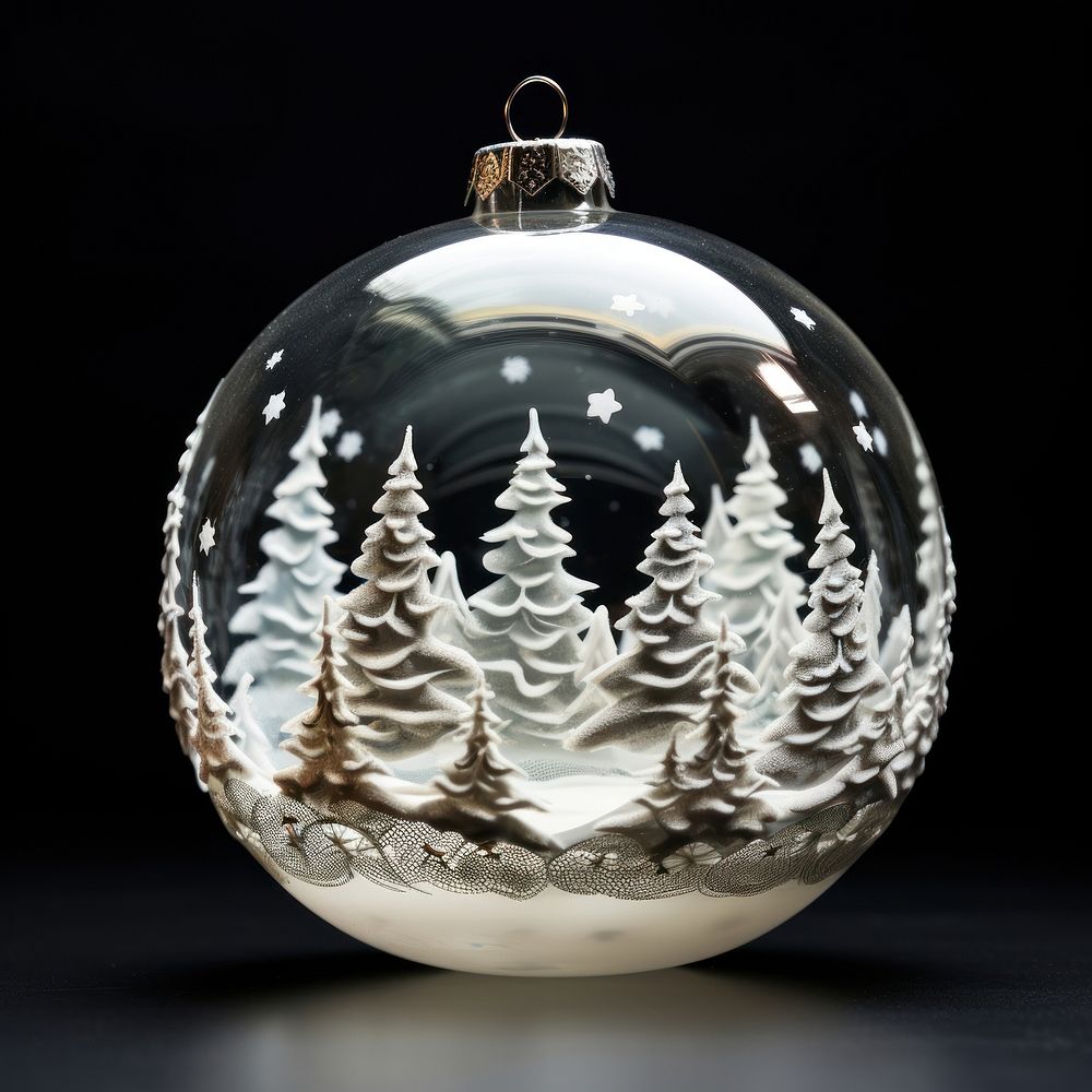 Glass ornaments christmas white illuminated celebration. AI generated Image by rawpixel.