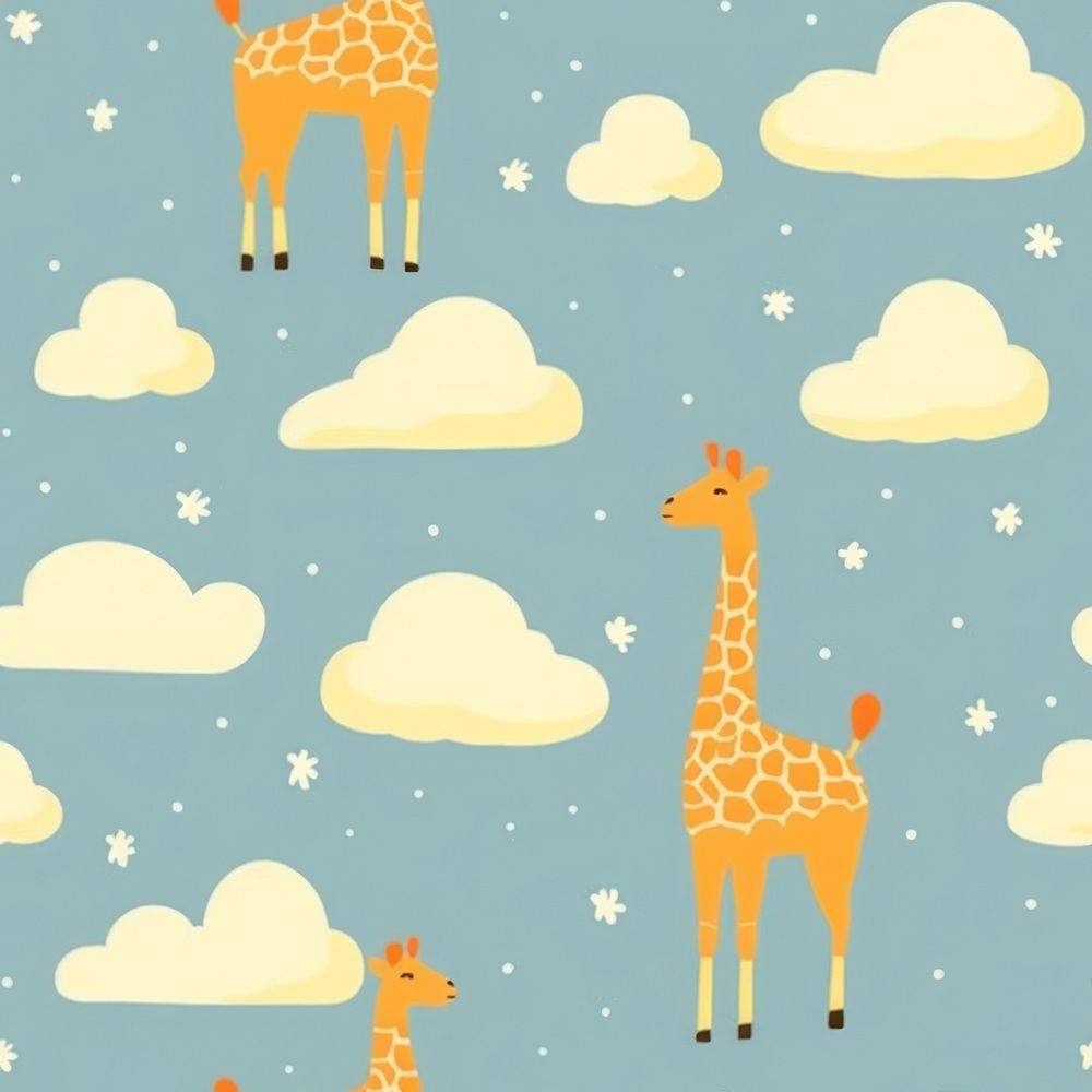 Giraffe animal backgrounds pattern. AI generated Image by rawpixel.