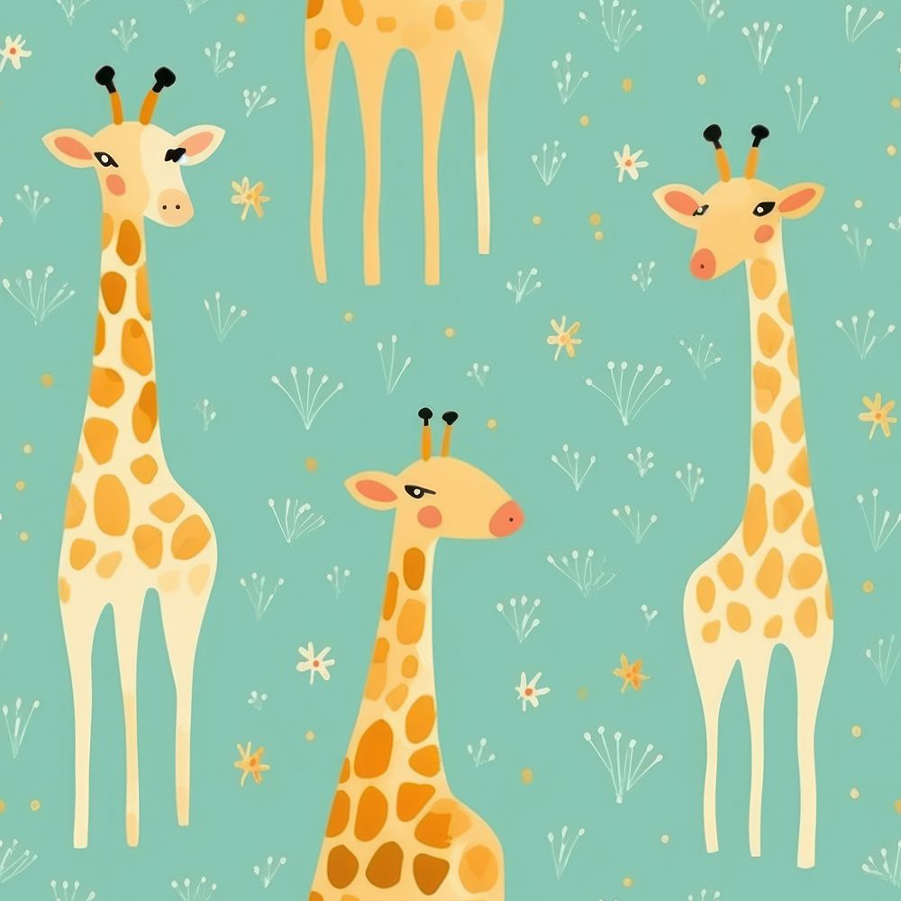 Giraffe animal backgrounds wildlife. AI generated Image by rawpixel.