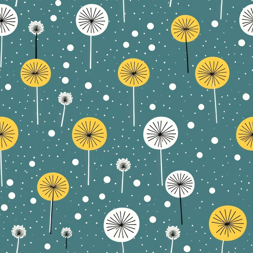 Dandelion pattern flower backgrounds. | Premium Photo Illustration ...