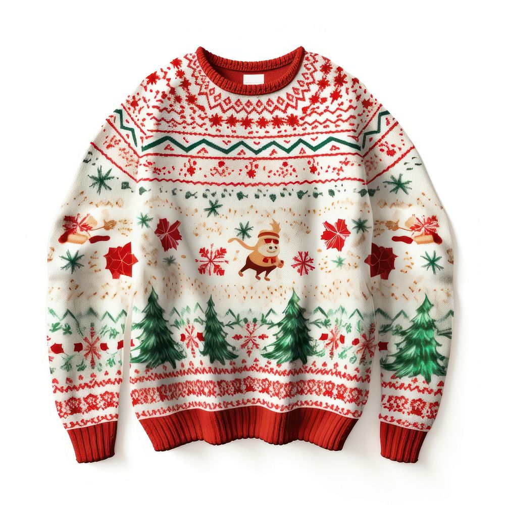 Christmas ugly sweater sweatshirt christmas representation. AI generated Image by rawpixel.