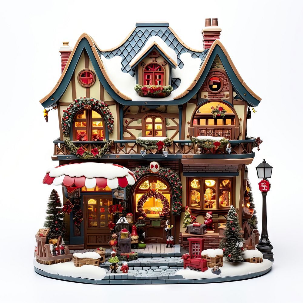 Christmas a toy shop gingerbread representation confectionery. AI generated Image by rawpixel.