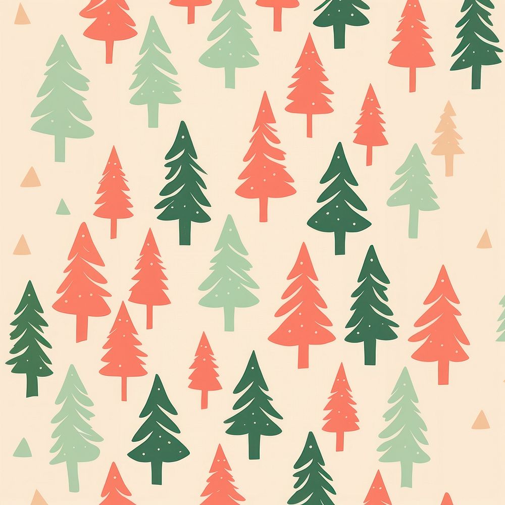 Christmas trees pattern christmas backgrounds abstract. AI generated Image by rawpixel.