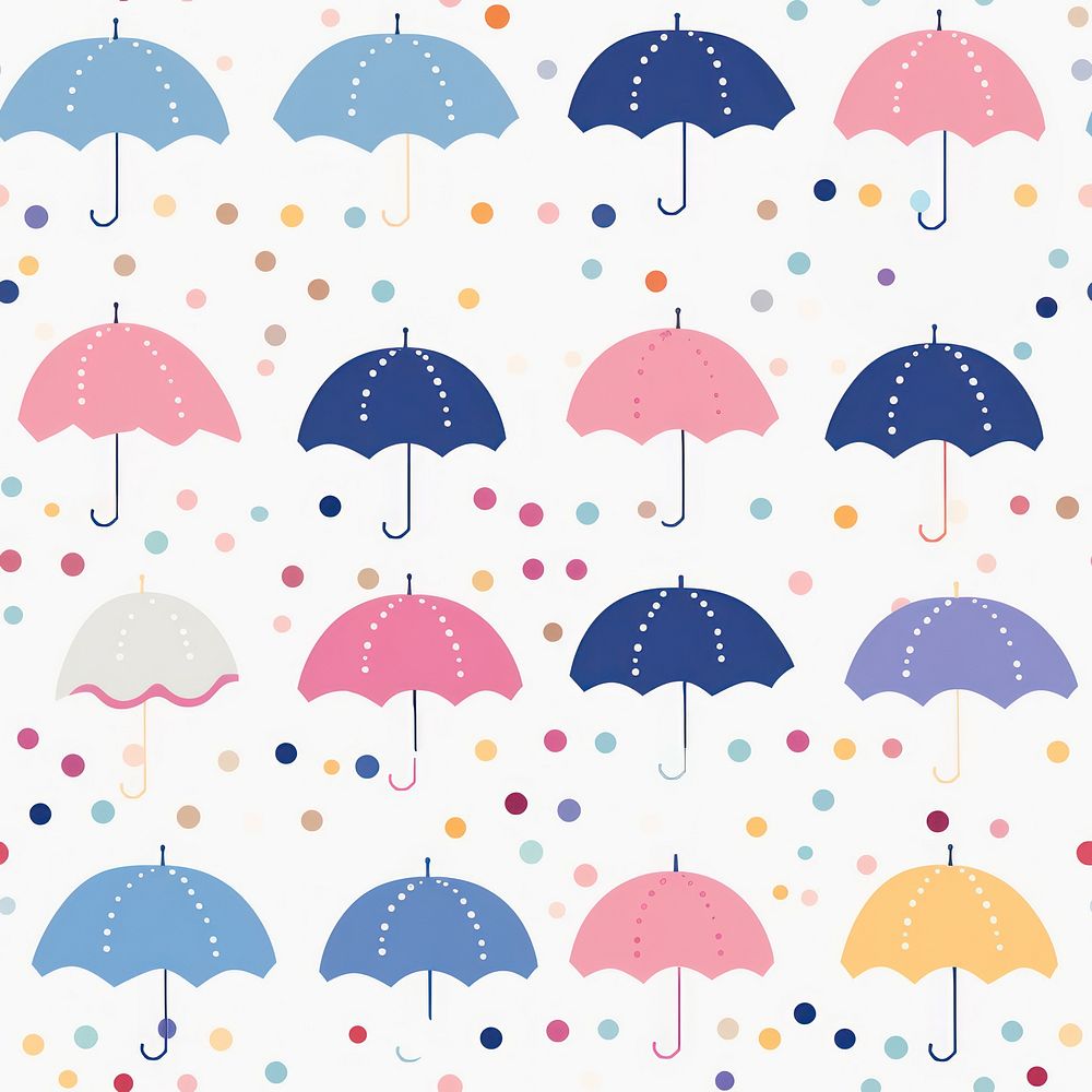 Umbrella pattern backgrounds confetti. AI | Premium Photo Illustration ...