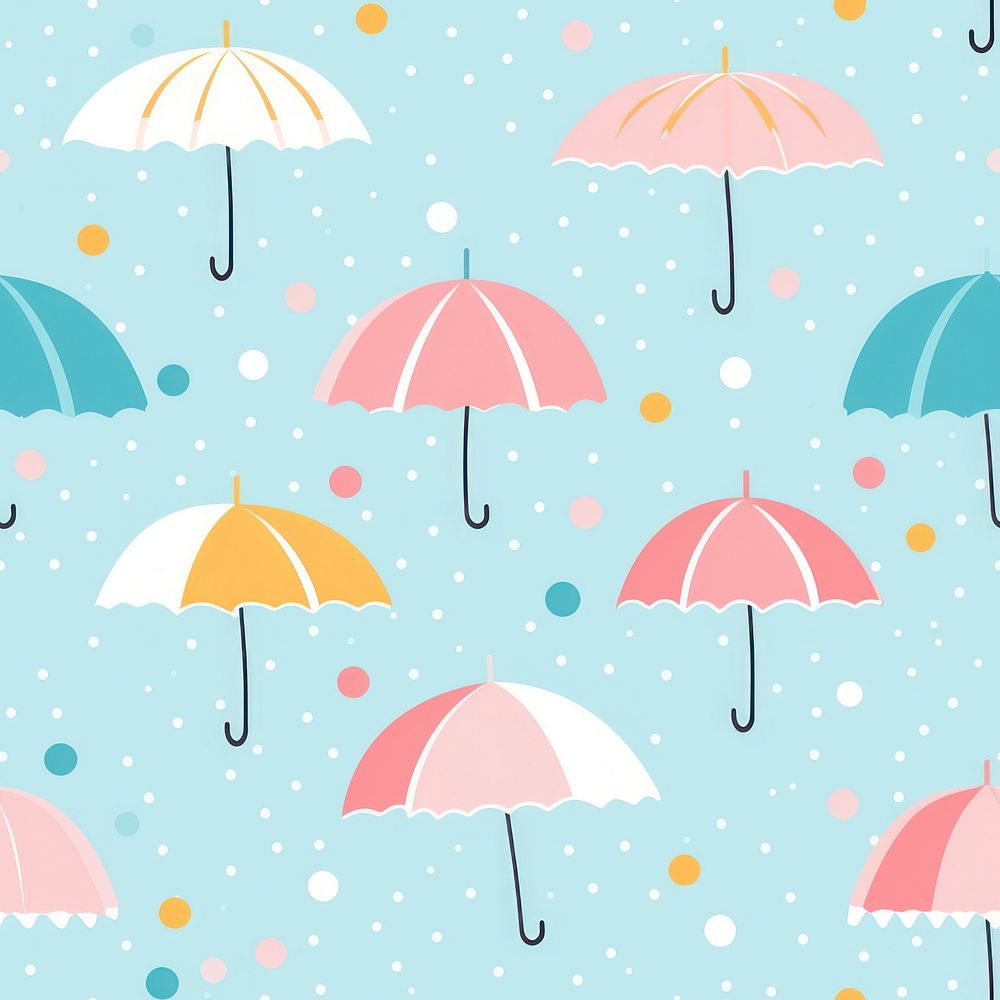 Umbrella pattern backgrounds protection. AI | Free Photo Illustration