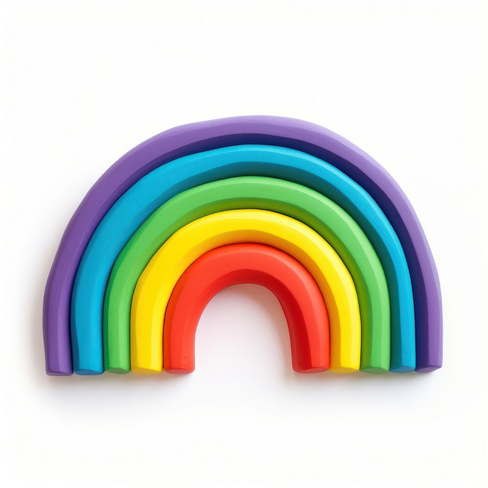 Rainbow rainbow shape toy. AI generated Image by rawpixel.