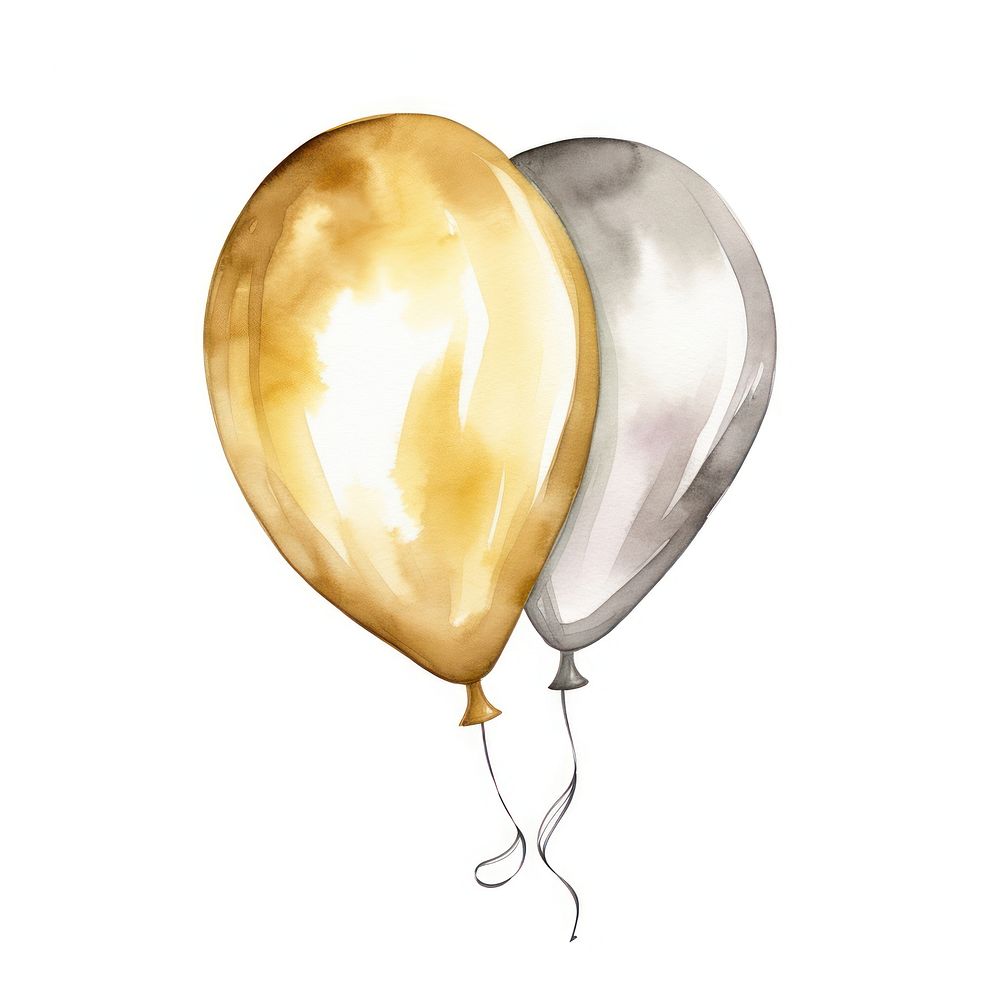 Party balloon white background celebration anniversary. AI generated Image by rawpixel.