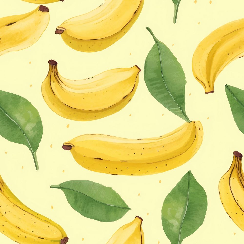 Banana backgrounds pattern fruit. AI generated Image by rawpixel.