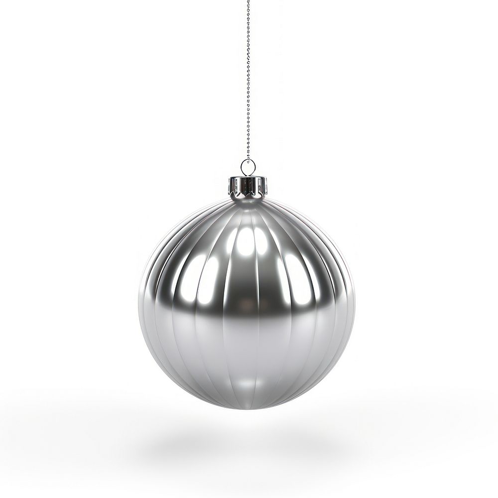 Glass christmas christmastree silver hanging illuminated. AI generated Image by rawpixel.