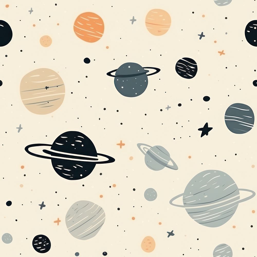 Planets space pattern astronomy constellation. AI generated Image by rawpixel.