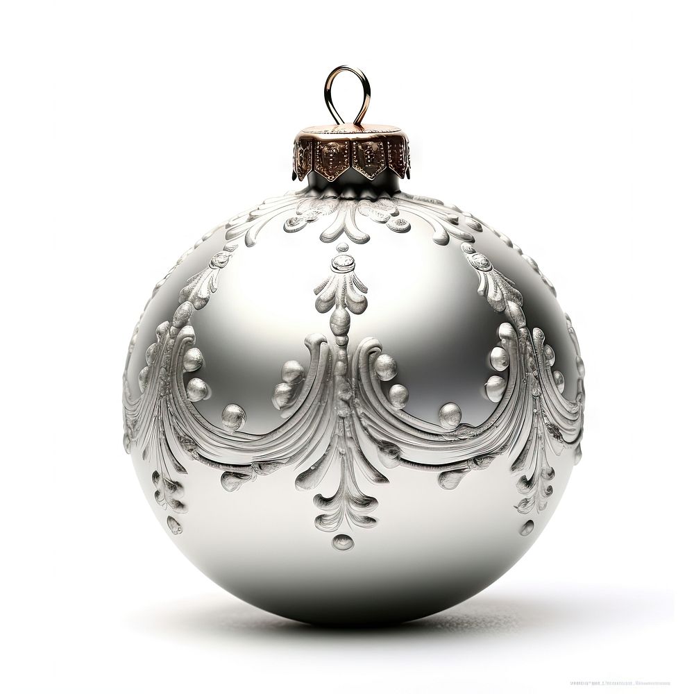 Christmas Ornament christmas ornament silver. AI generated Image by rawpixel.