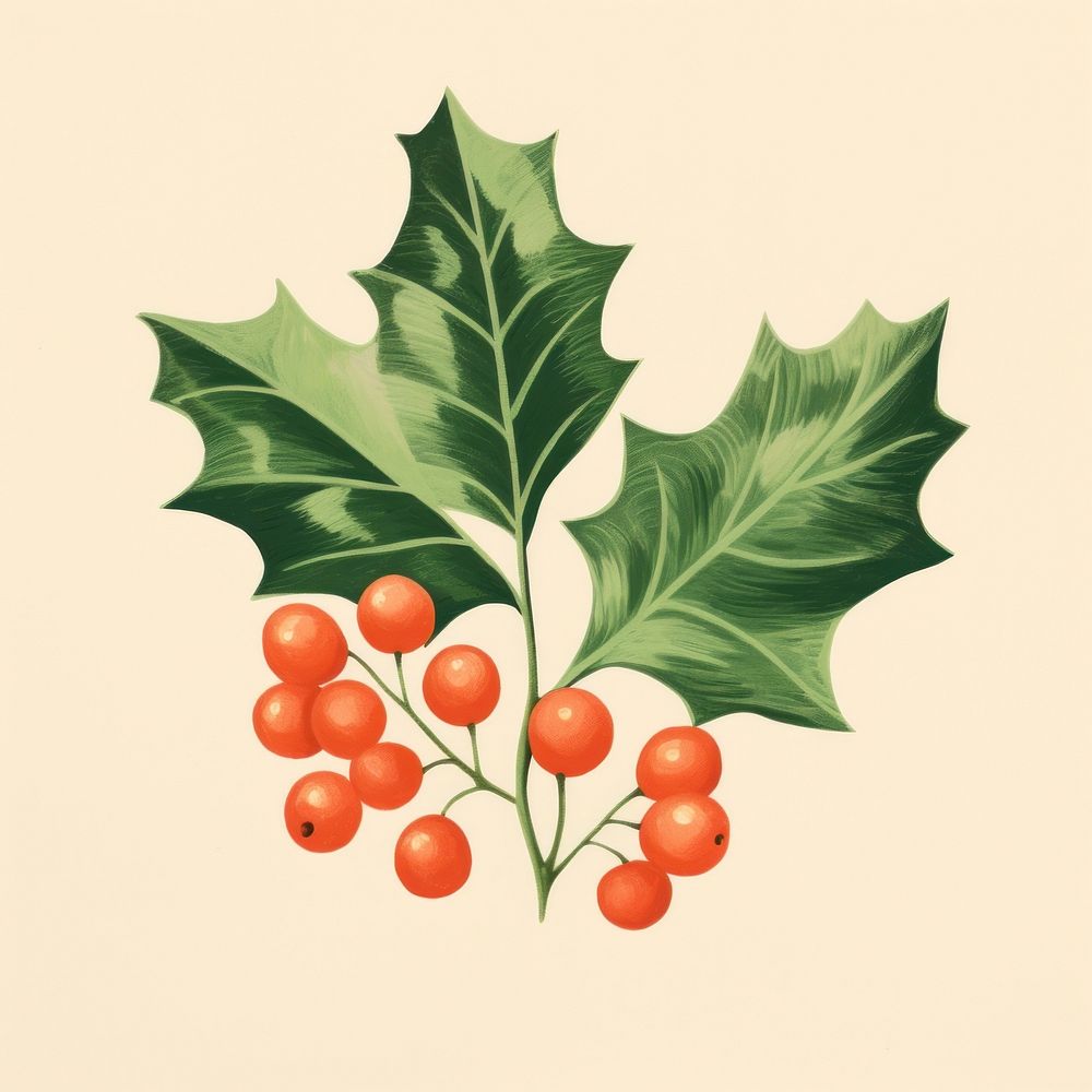 Holly leaves plant leaf tree. AI generated Image by rawpixel.