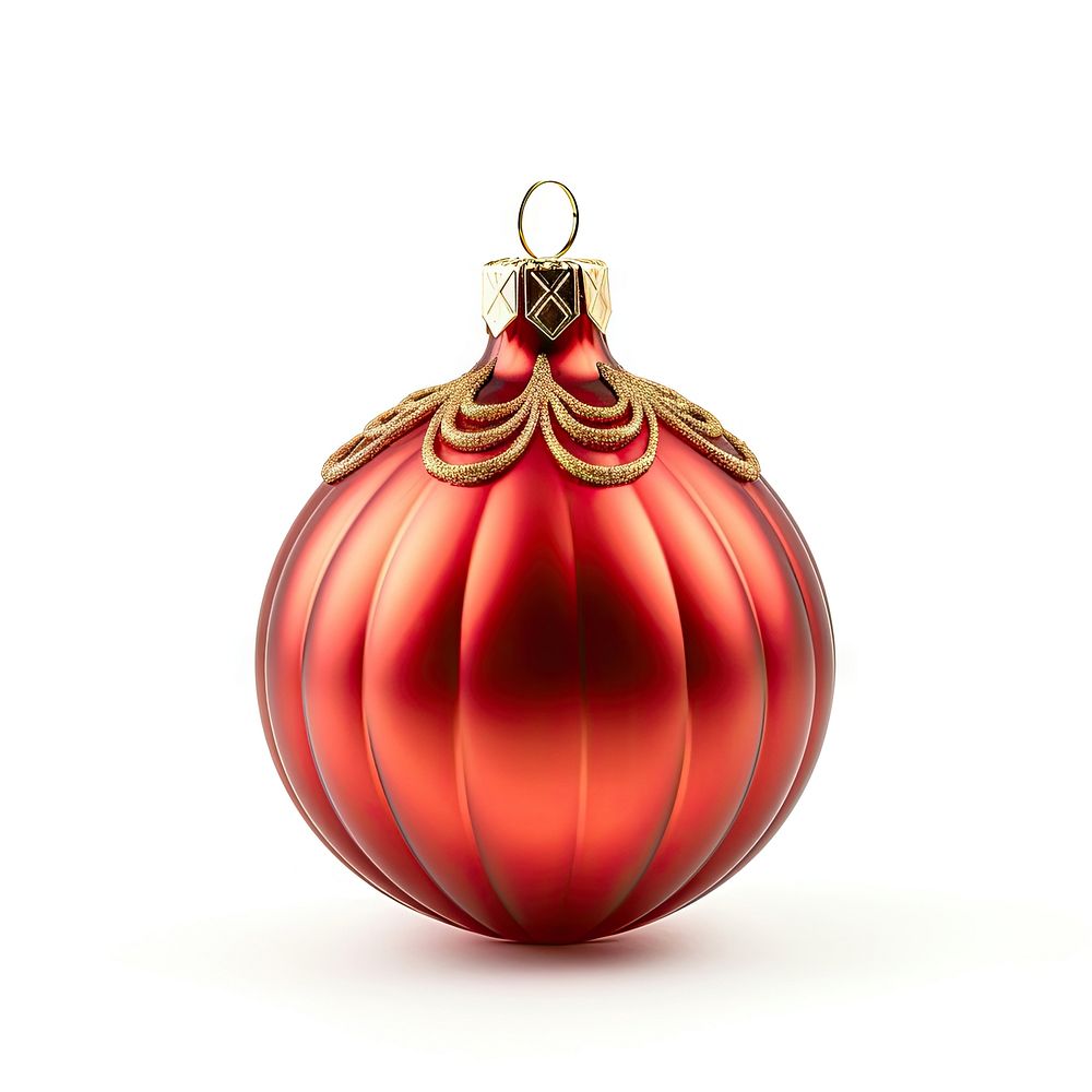 Christmas Ornament christmas gold red. AI generated Image by rawpixel.
