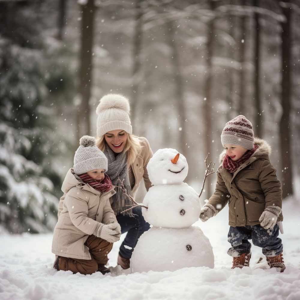 Snowman winter footwear outdoors. AI generated Image by rawpixel.