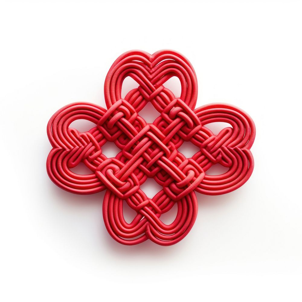 Chinese Knot knot white background accessories. AI generated Image by rawpixel.