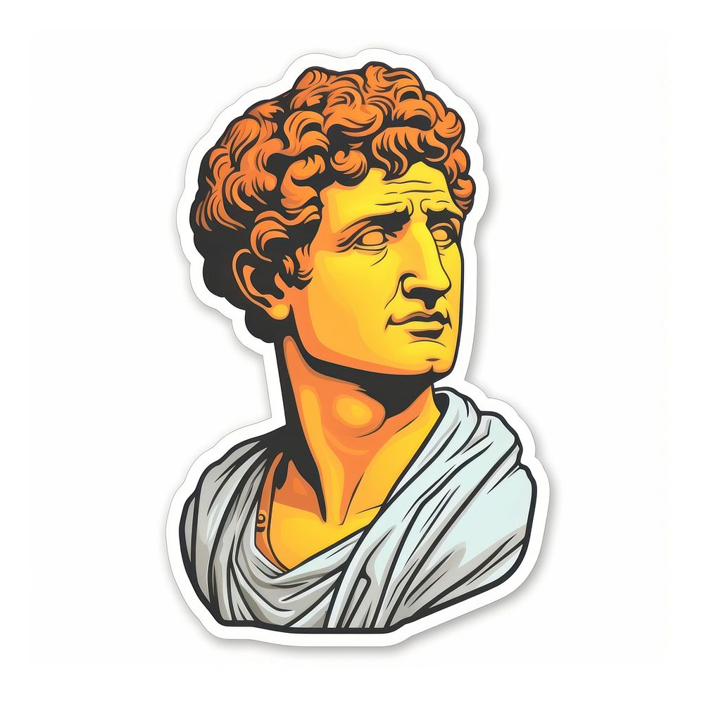 Classical sculpture art portrait drawing. Free Photo Illustration