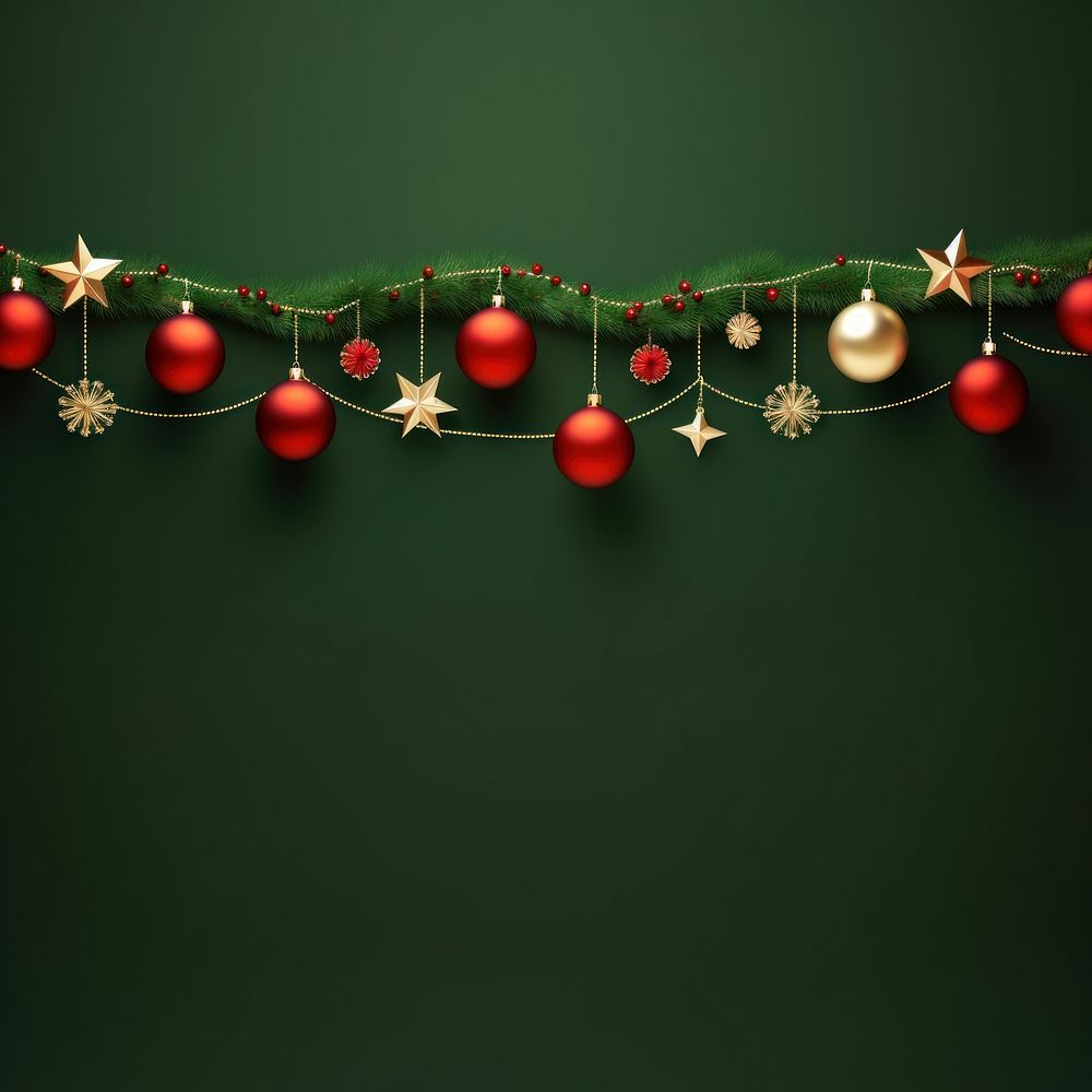 Christmas line garland green red illuminated. AI generated Image by rawpixel.