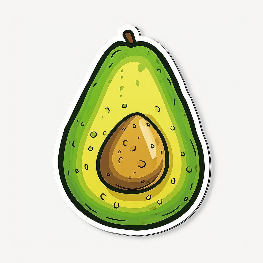 Half avocado fruit food freshness. AI generated Image by rawpixel.