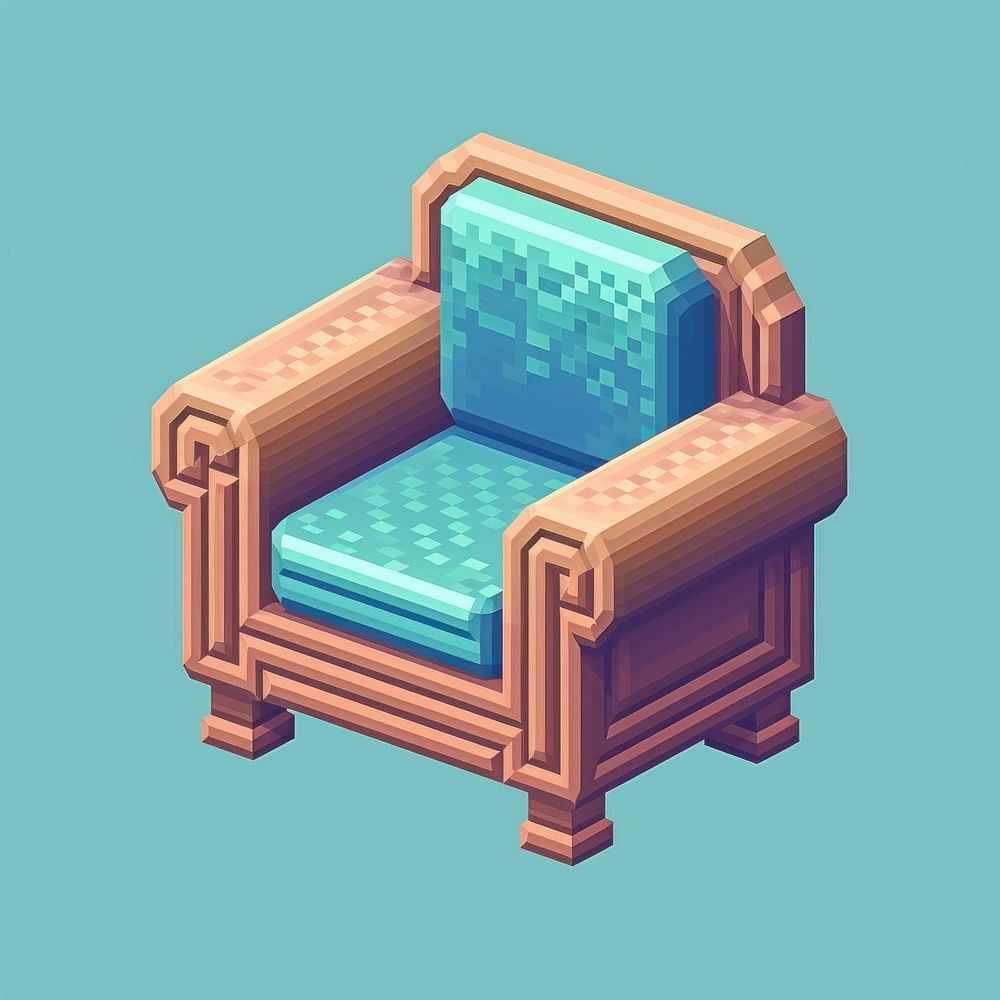 Simple armchair isolated furniture technology relaxation. AI generated Image by rawpixel.