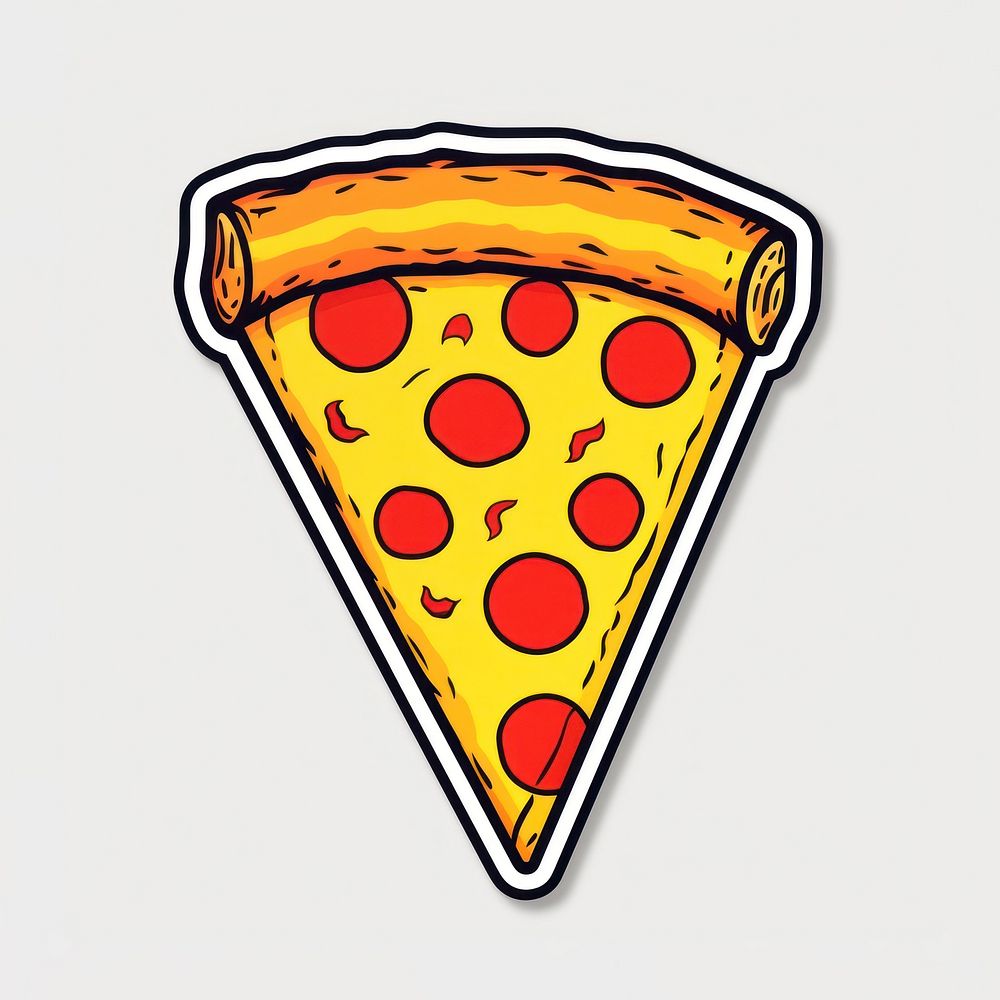 Pizza pepperoni triangle dynamite. AI generated Image by rawpixel.