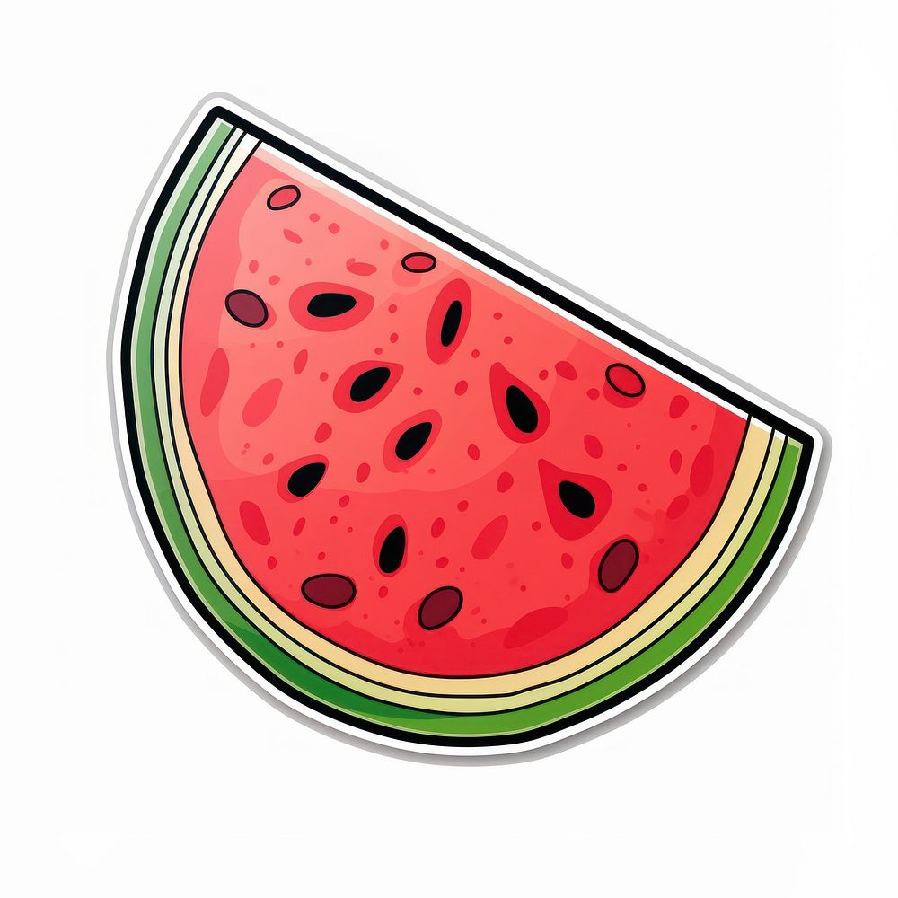 Watermelon fruit slice plant. AI generated Image by rawpixel.