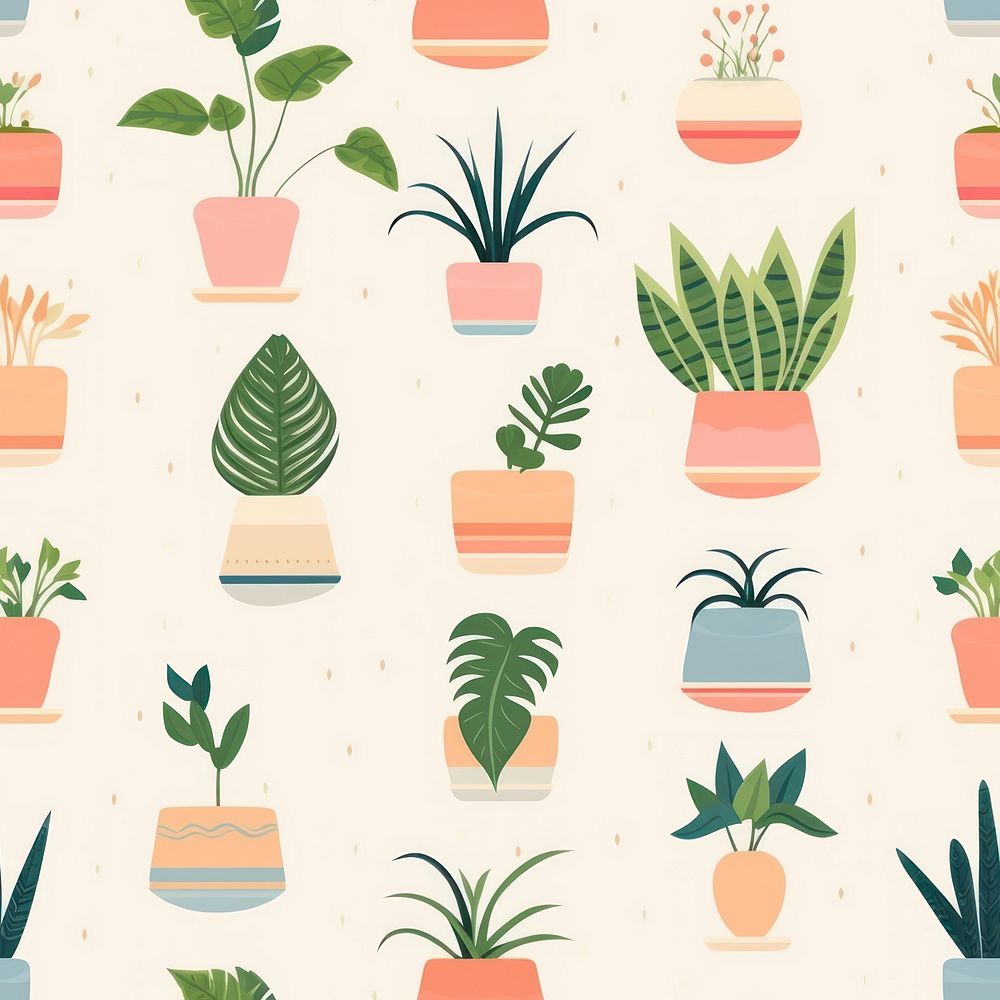 Potted tropical plant pattern backgrounds leaf. AI generated Image by rawpixel.