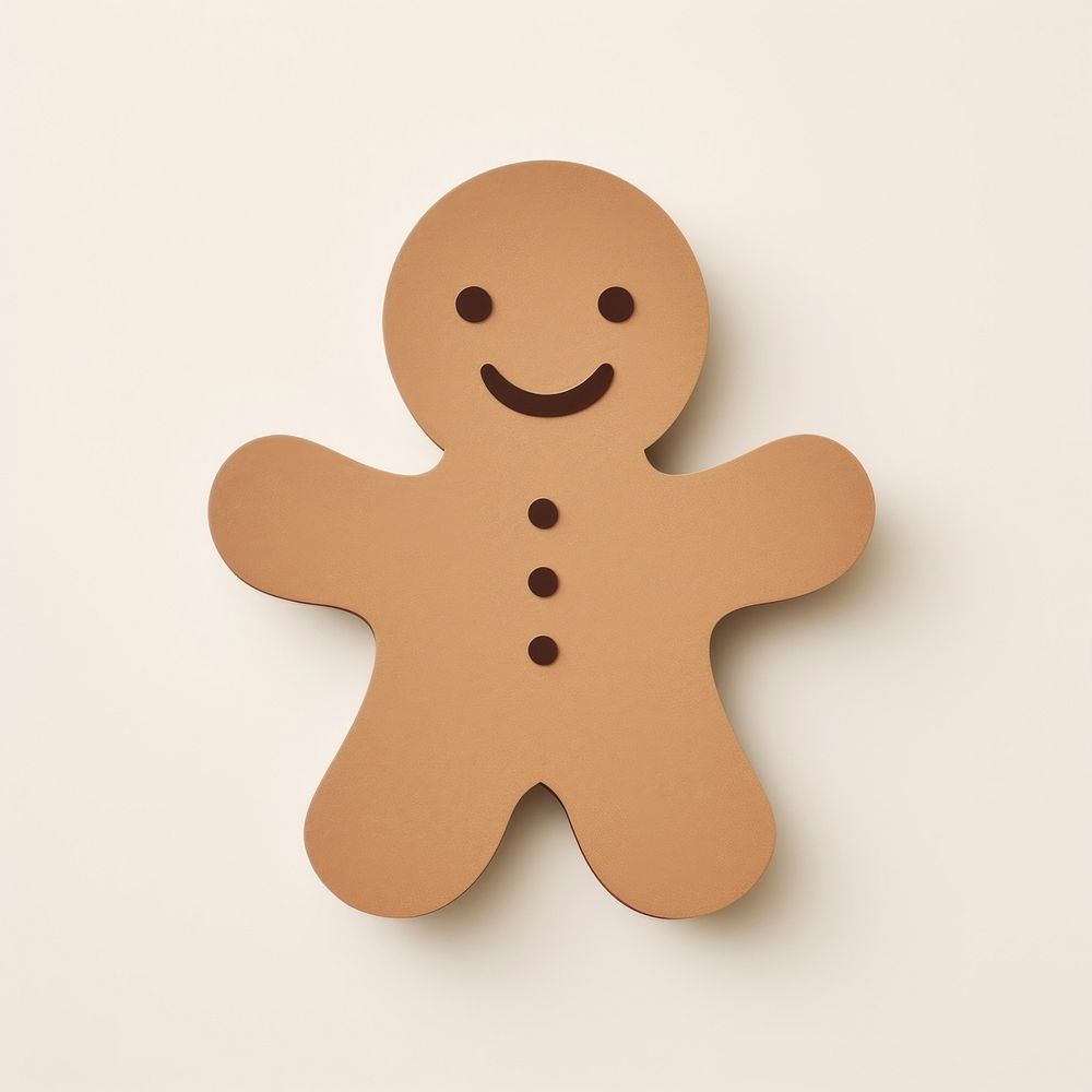 Gingerbread man cookie food anthropomorphic. AI generated Image by rawpixel.